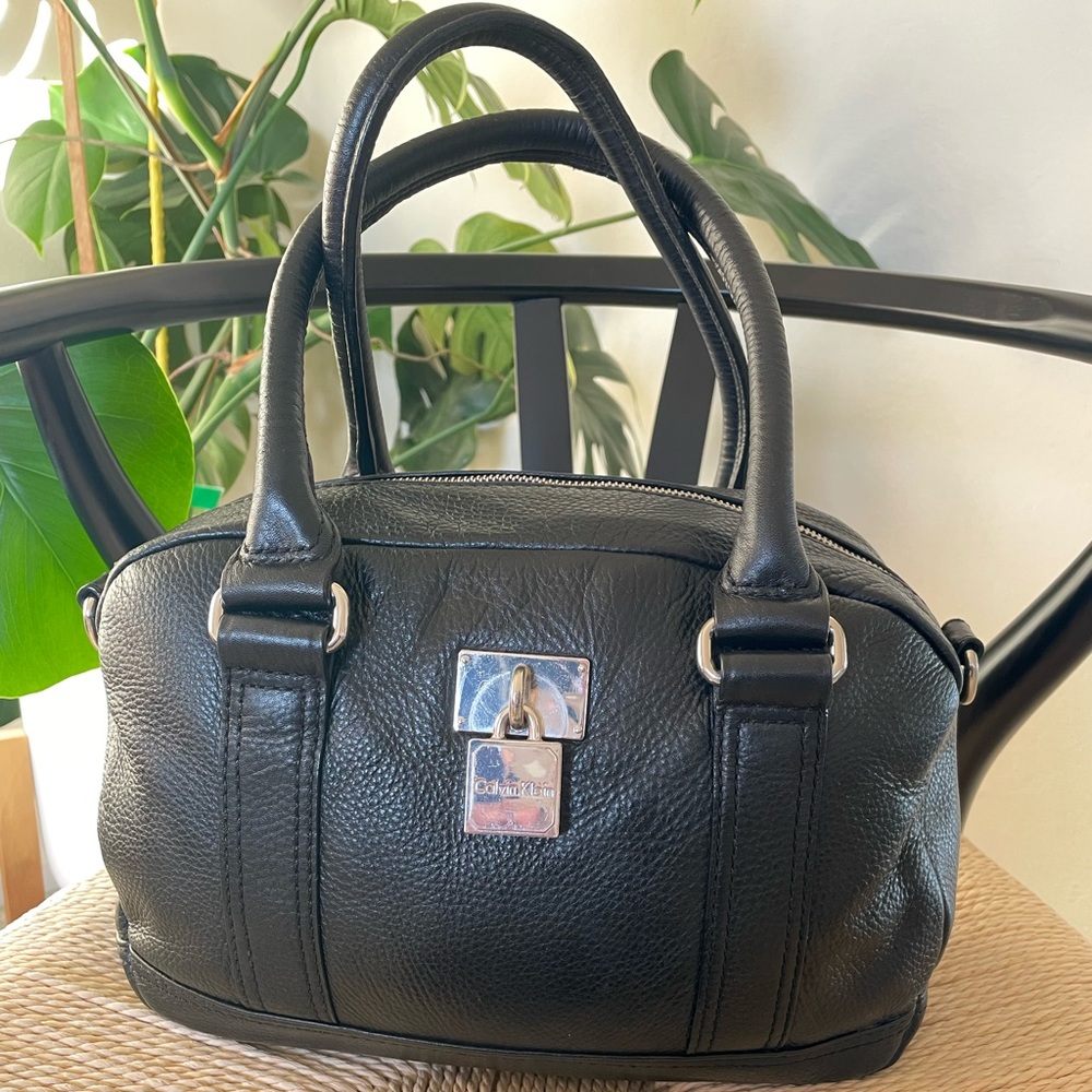 Calvin Klein pebbled leather doctor satchel